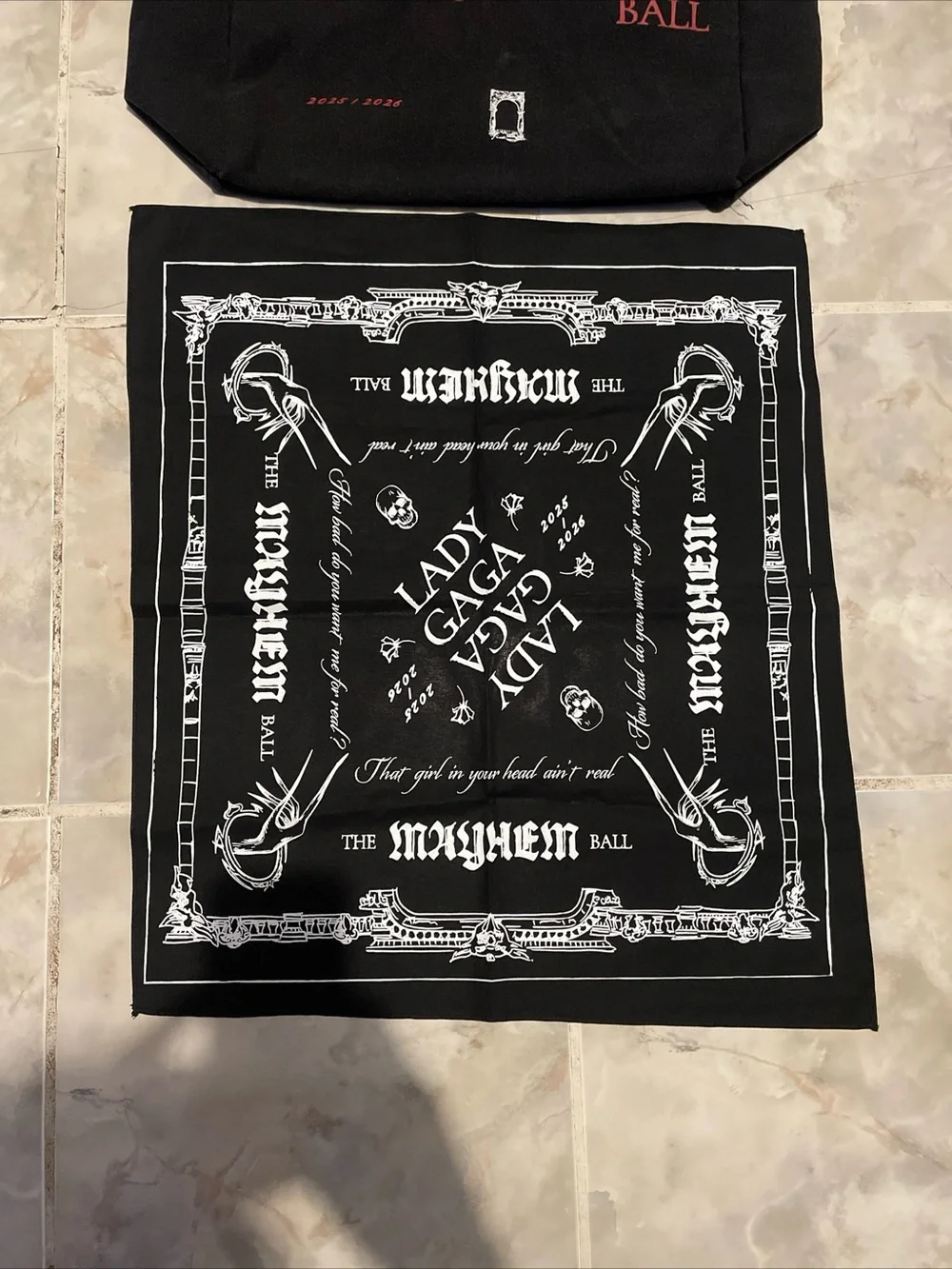 Lady Gaga - Mayhem Ball Tour - Official Ball Black Opera Haus Tote